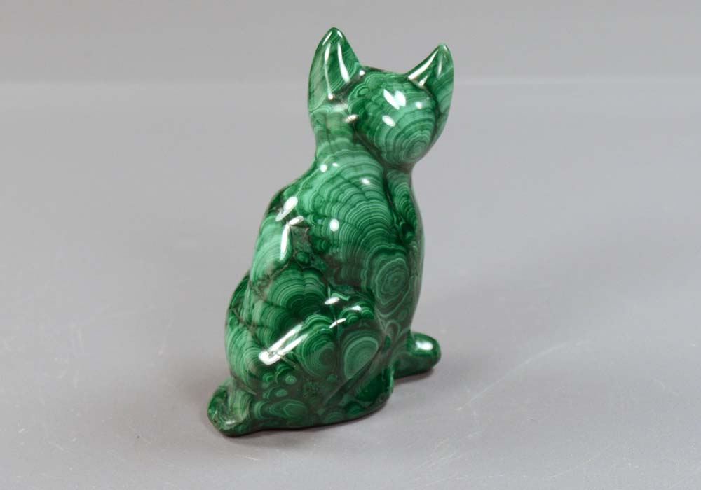 Кошка из малахита 66 - реальное фото