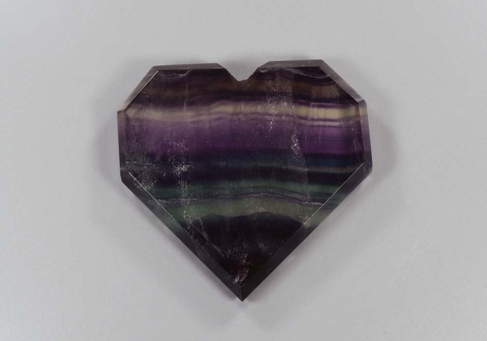 Сердце из флюорита 95,76 - реальное фото
