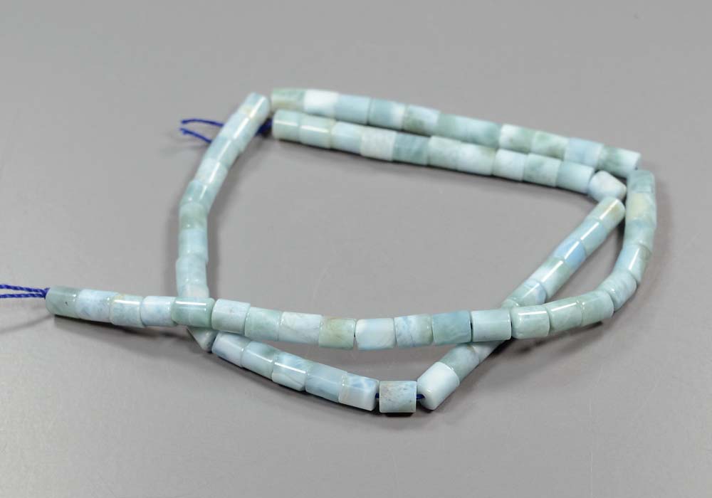 Ларимар бусины бочонки 6,5-5,5 мм - цена