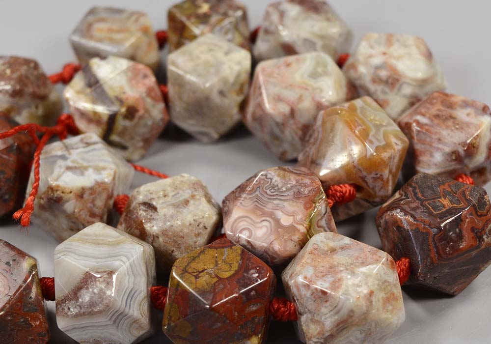 Бусины из агата крейзи, многогранник 16 мм - где купить