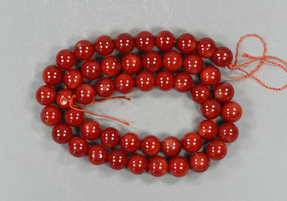 Бусины из коралла 8,5 мм - стоимость