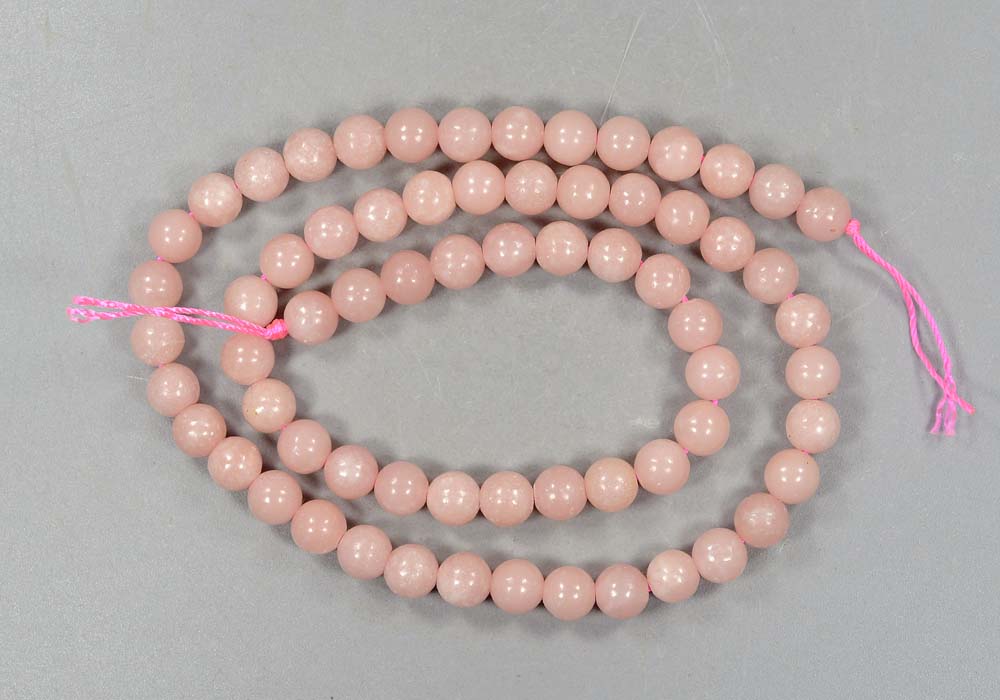 Кальцит розовый бусины 6 мм - стоимость