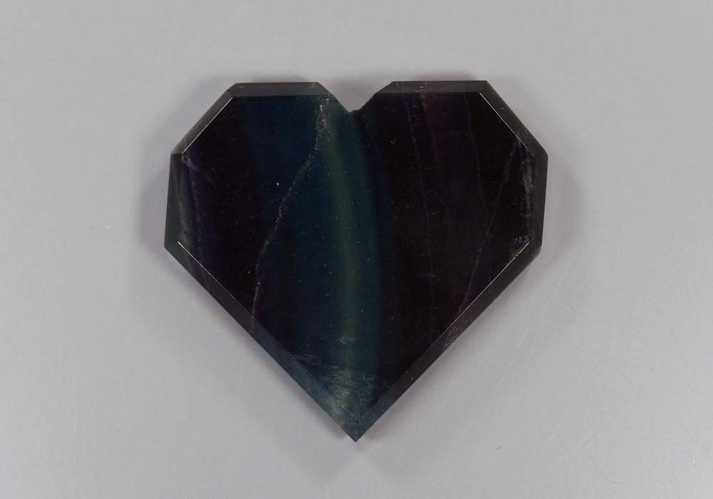 Сердце из флюорита 75,55 - реальное фото