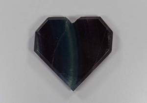 Сердце из флюорита 75,55 - реальное фото