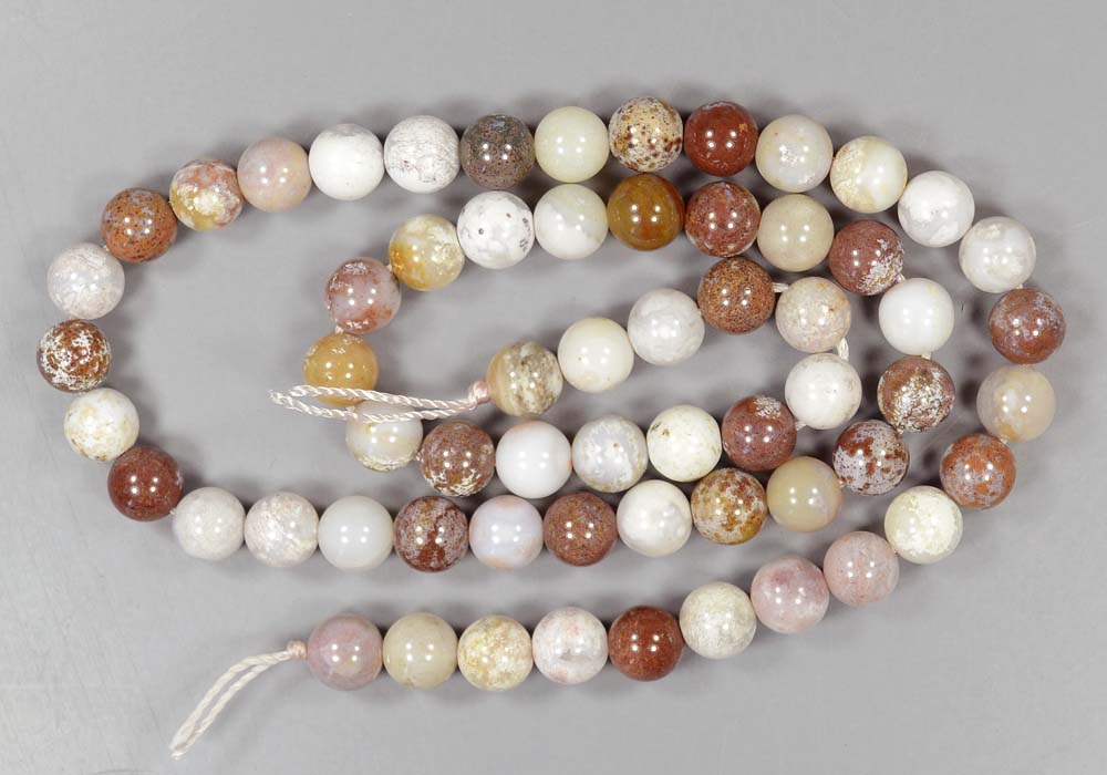 Бусины из океанической яшмы 6,5 мм - реальное фото