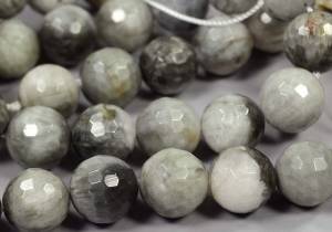 Бусины из кошачьего глаза, шар с огранкой 10 мм - натуральный камень