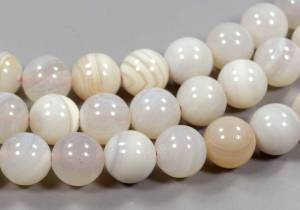Розовый агат бусины 10 мм - натуральный камень
