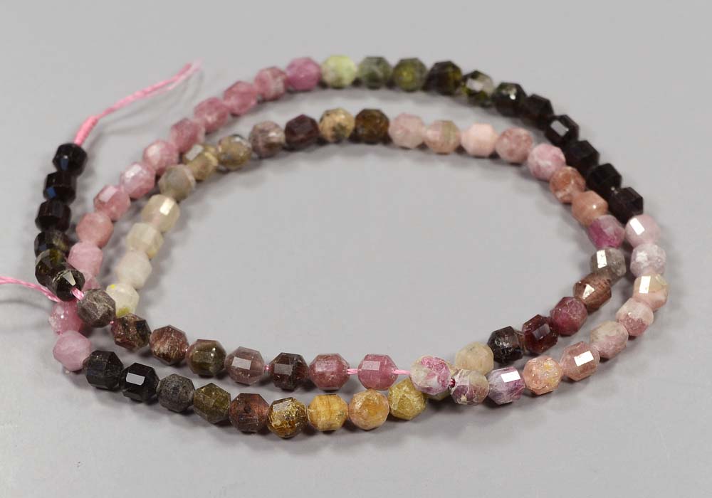 Бусины из турмалина, многогранник 5 мм - фото товара