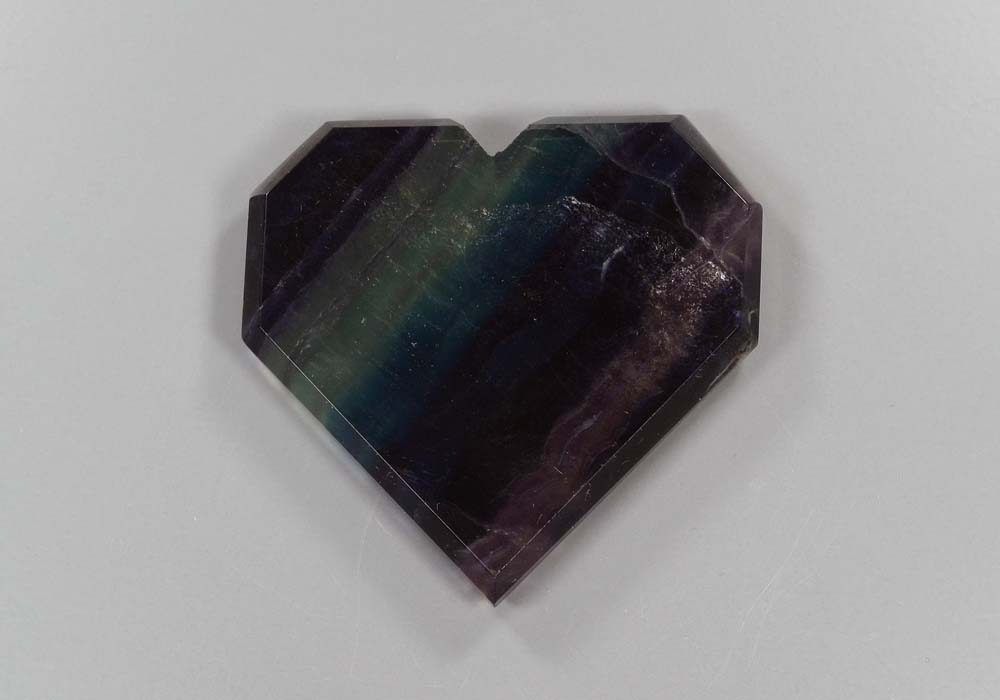 Сердце из флюорита 72,77 - реальное фото