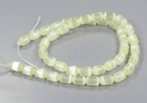 Бусины из селенита, бочонок салатовый 9-6,5 мм - фото товара