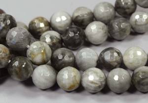 Бусины из кошачьего глаза, шар с огранкой 8 мм - натуральный камень