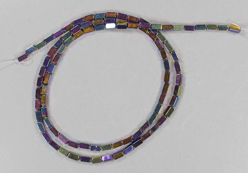 Бусины из гематита, прямоугольник разноцветный 4-2 мм - стоимость